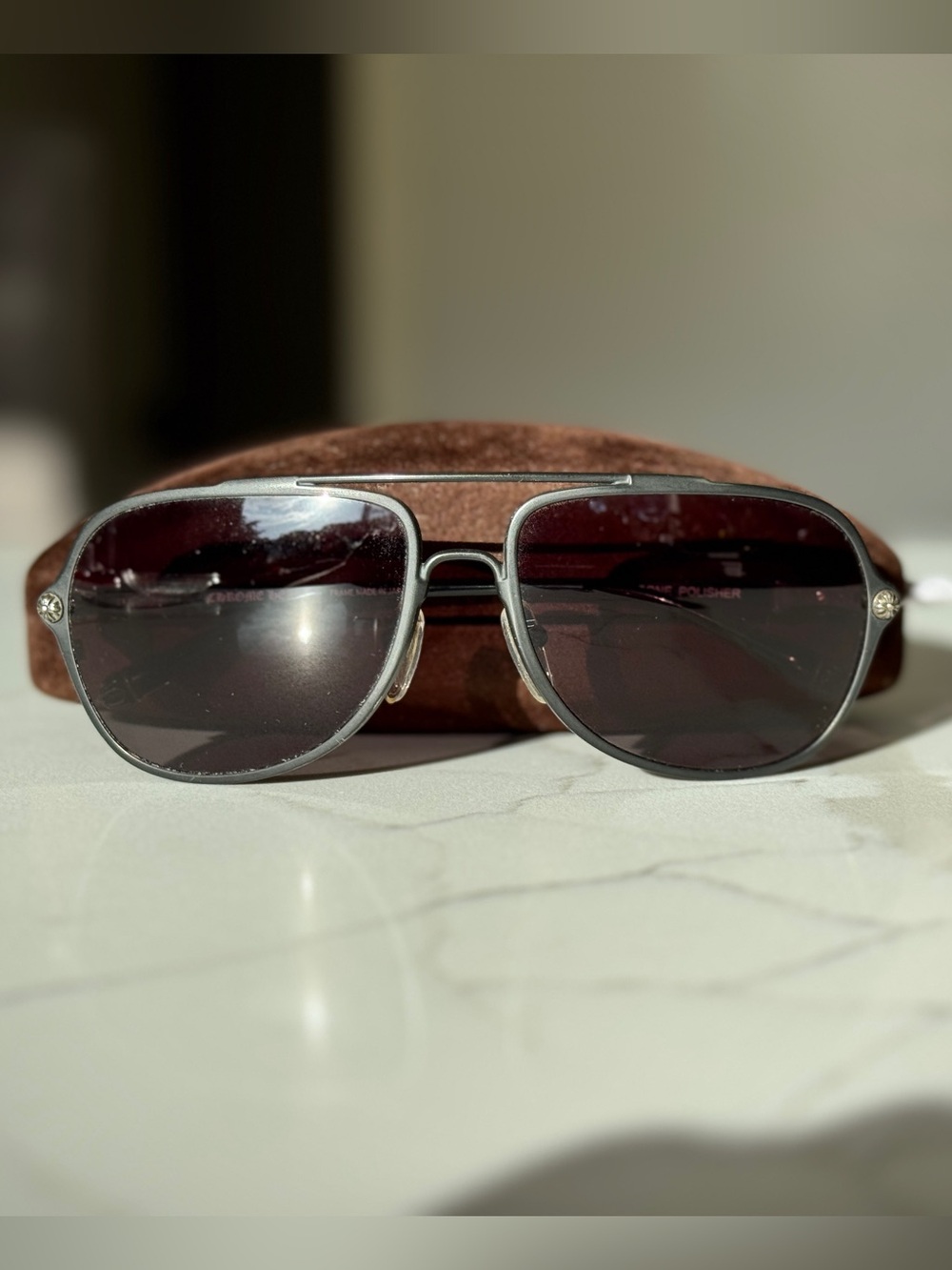 Chrome Hearts Bone Polisher Men’s Sunglasses - Black